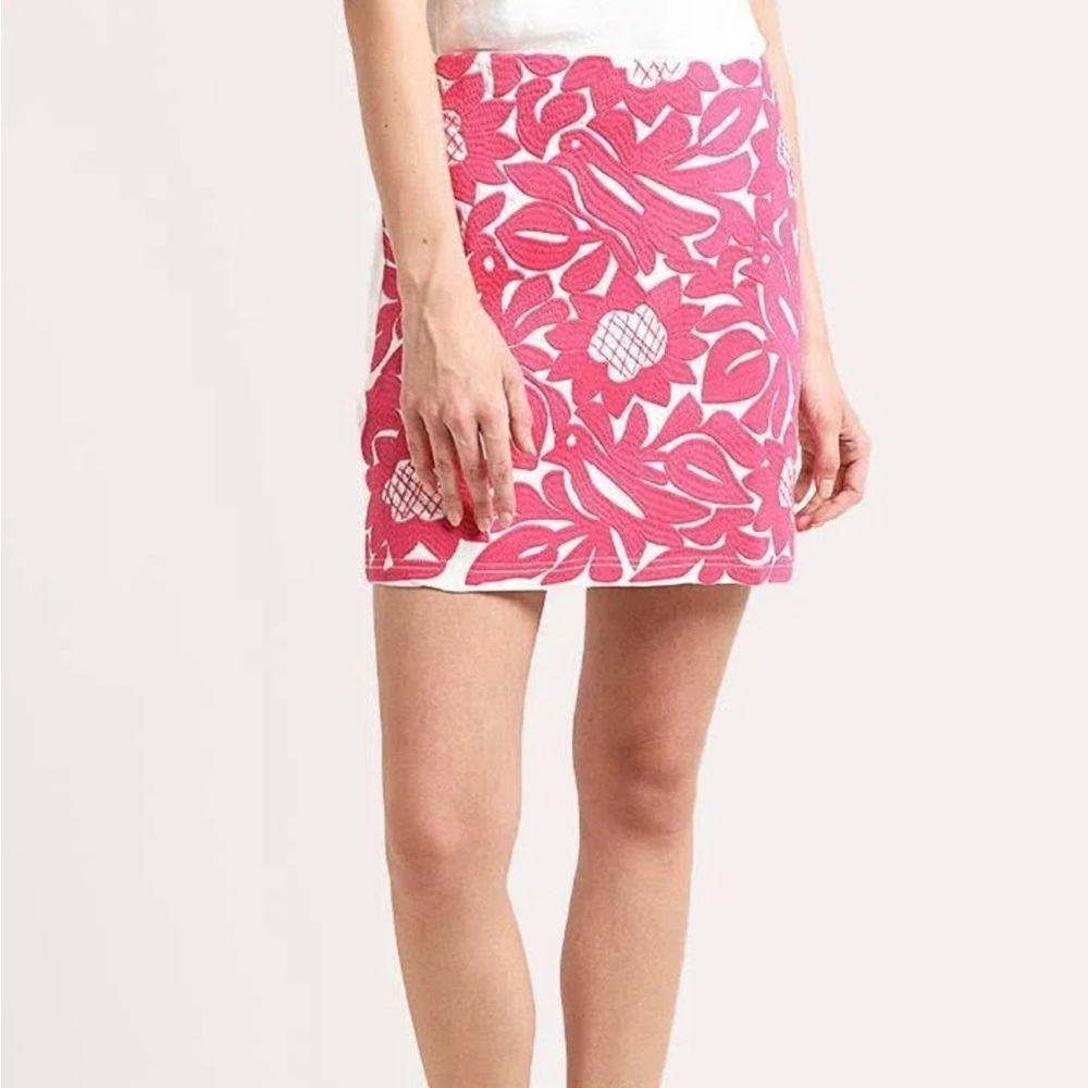 J. Marie | Pink Marina Embroidered Skirt